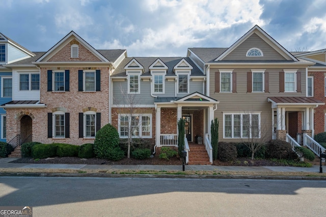 multi unit property with brick siding