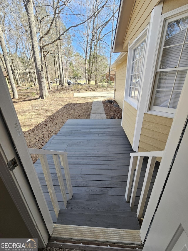 view of wooden terrace