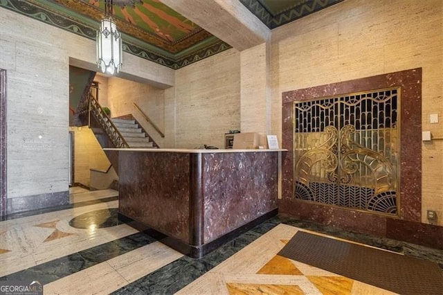 32 Peachtree St Unit 202, Atlanta, GA 30303 - welcome area with stairway