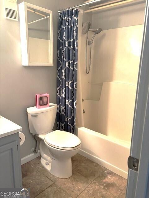 32 Peachtree St Unit 202, Atlanta, GA 30303 - full bath with toilet, vanity, and shower / bath combo