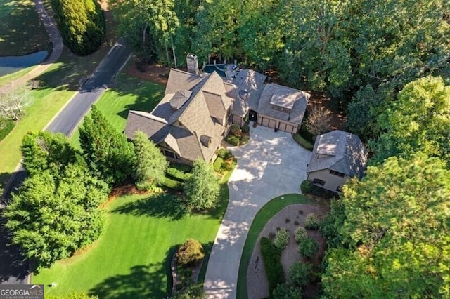 230 Hawks Lake Dr, Ball Ground, GA 30107 - aerial view of property and surrounding area