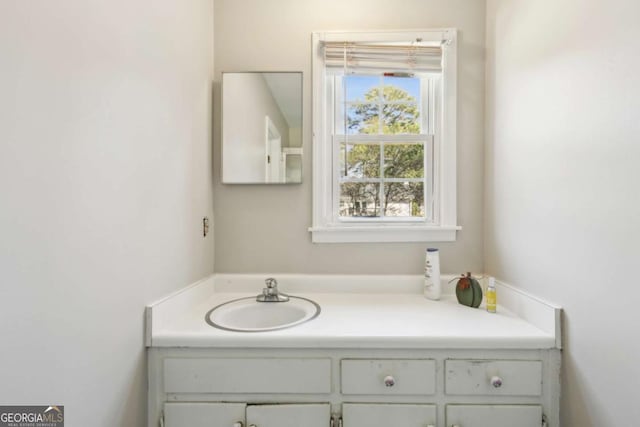 bathroom featuring vanity