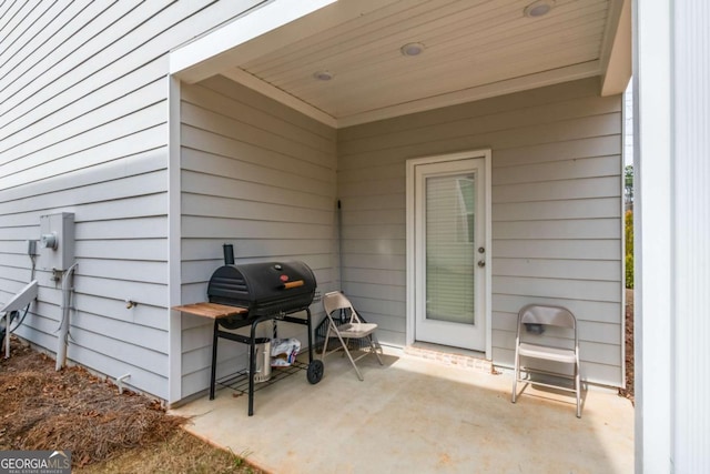 view of patio / terrace with grilling area