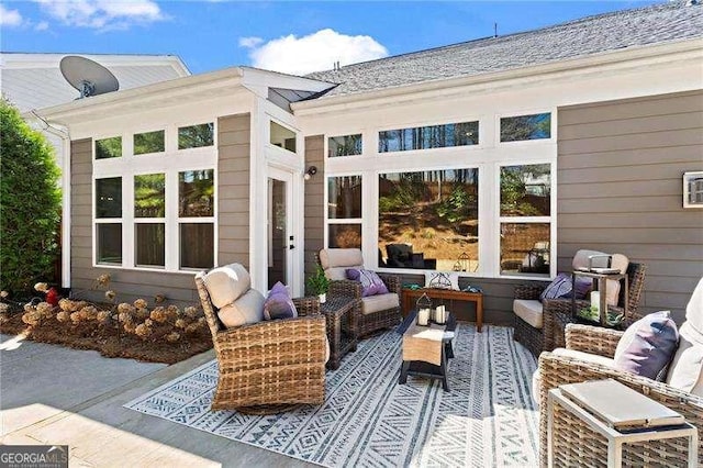 view of patio / terrace with outdoor lounge area