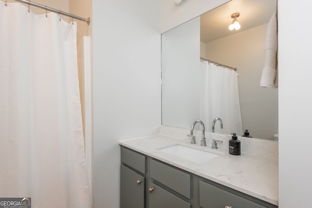 full bathroom featuring vanity