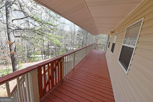 view of wooden terrace