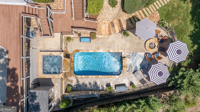drone / aerial view