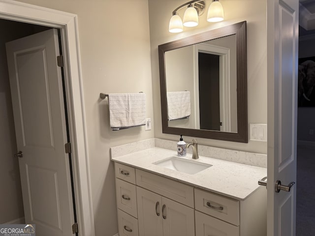 bathroom with vanity