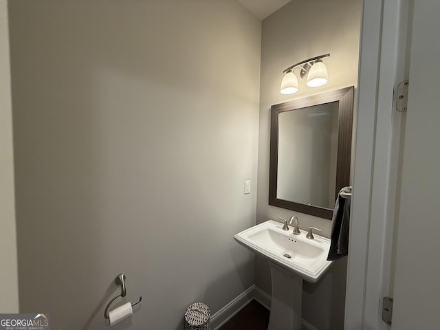 bathroom with a sink