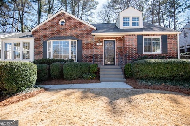 view of front of property with brick siding