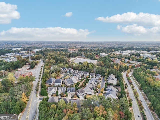 drone / aerial view featuring a residential view