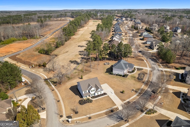 aerial view featuring a residential view