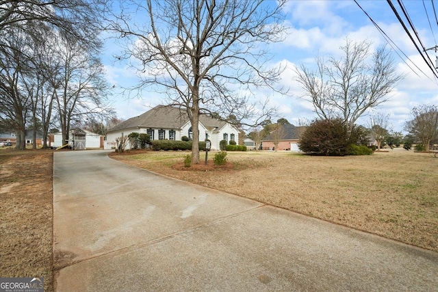 view of street with driveway