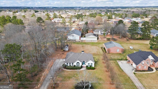 bird's eye view featuring a residential view