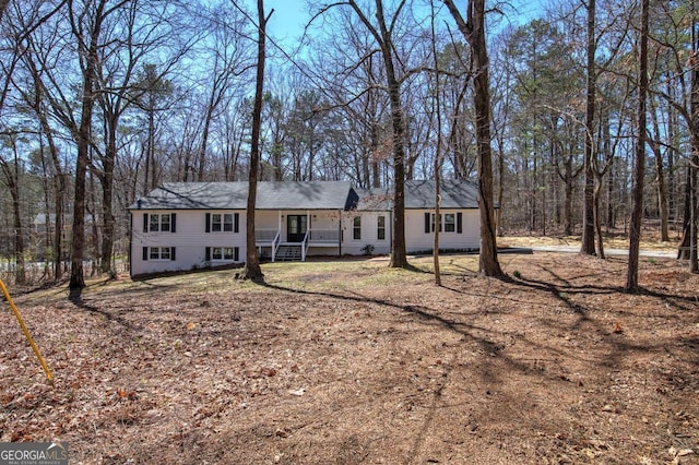 view of front of home