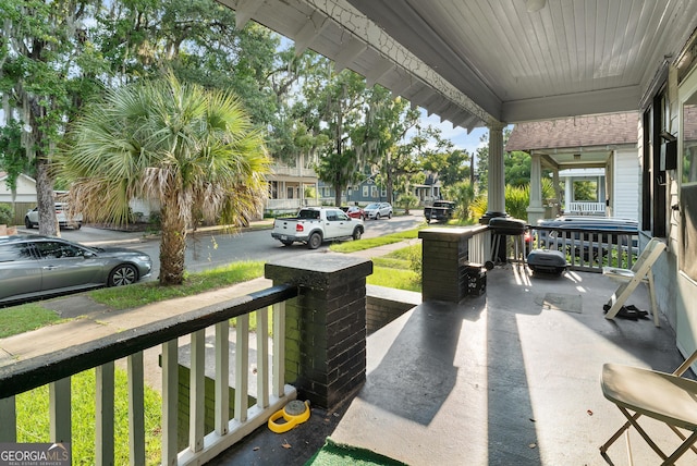 view of patio / terrace featuring a porch