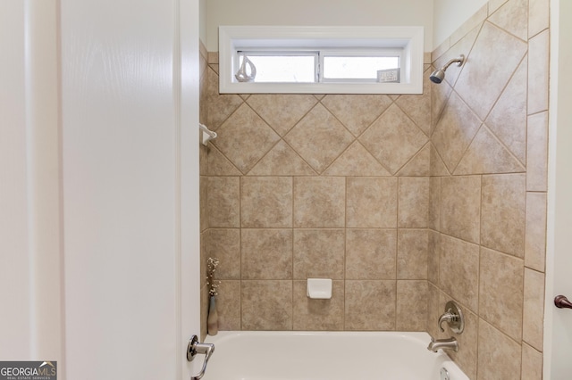 full bath featuring shower / bathing tub combination