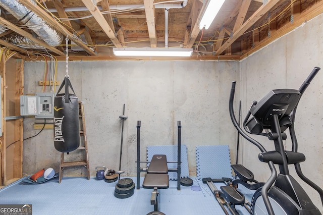 view of workout area