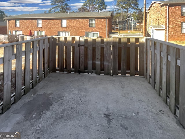 view of patio / terrace with fence