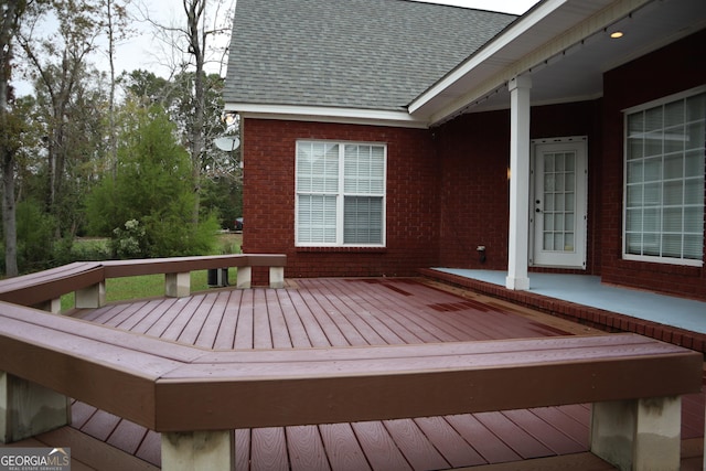view of wooden terrace