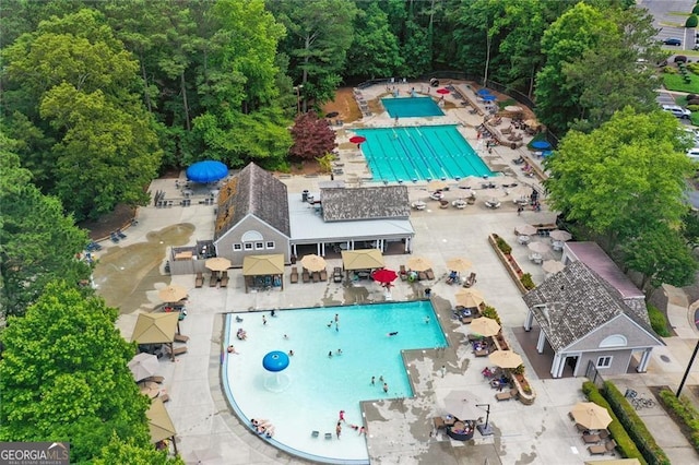 birds eye view of property