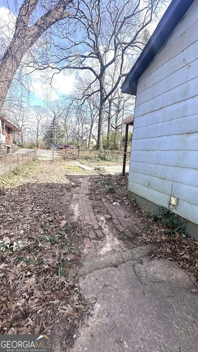 exterior space with fence