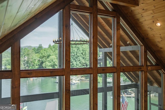 interior space with a wealth of natural light