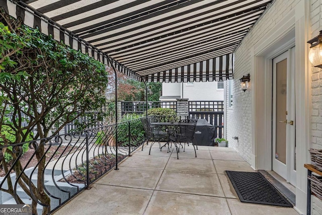 view of patio / terrace with outdoor dining space