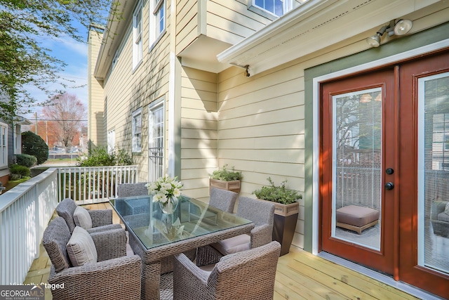 484 Martin St SE, Atlanta, GA 30312 - deck with outdoor dining area