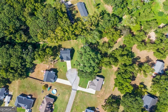 drone / aerial view featuring a residential view