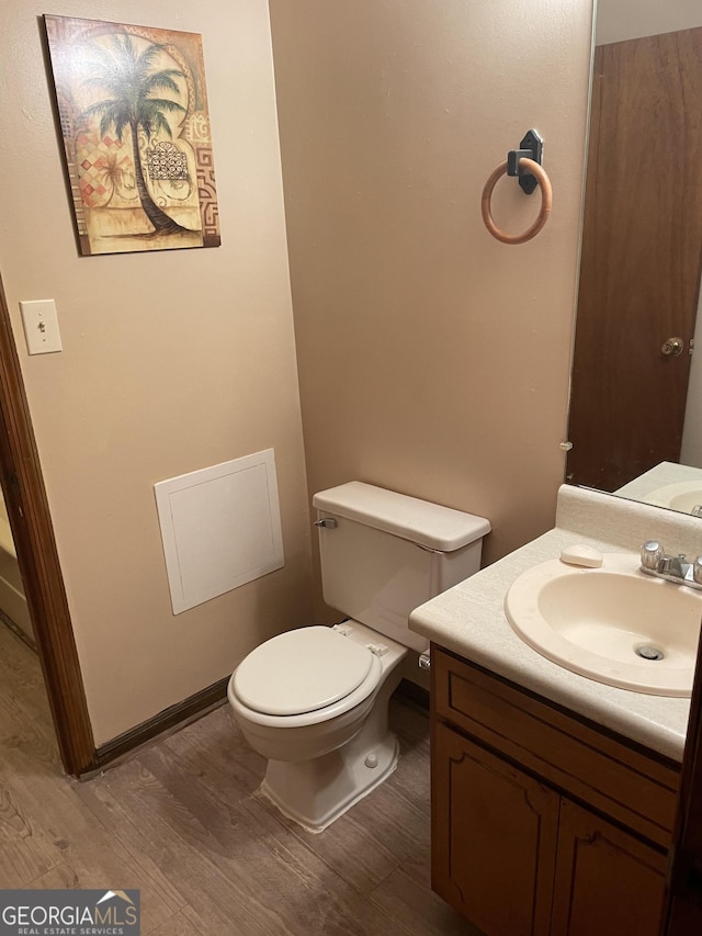 405415 Chase Dr, Fayetteville, GA 30214 - bathroom with wood finished floors and vanity