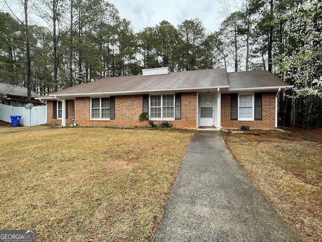 405415 Chase Dr, Fayetteville, GA 30214 - single story home featuring brick siding, a shingled roof, and a chimney