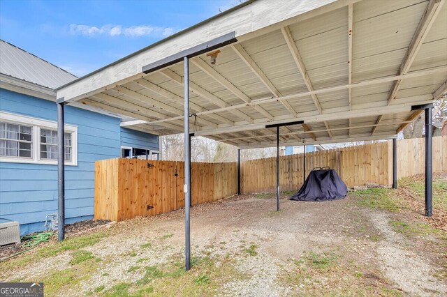 view of patio / terrace with fence