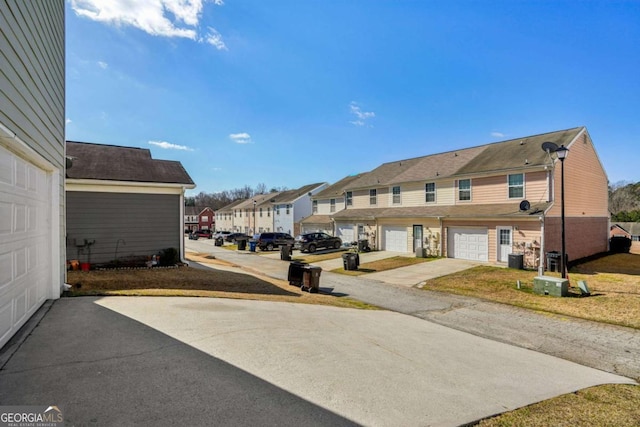 view of street with a residential view