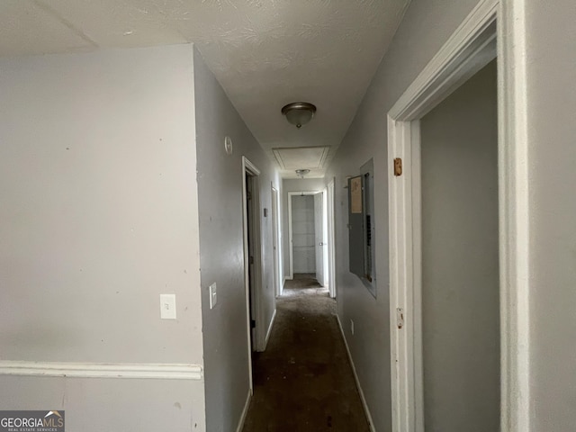 133 Dove Lndg, Social Circle, GA 30025 - corridor with attic access and concrete flooring