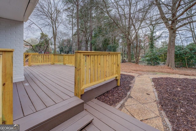 view of wooden terrace