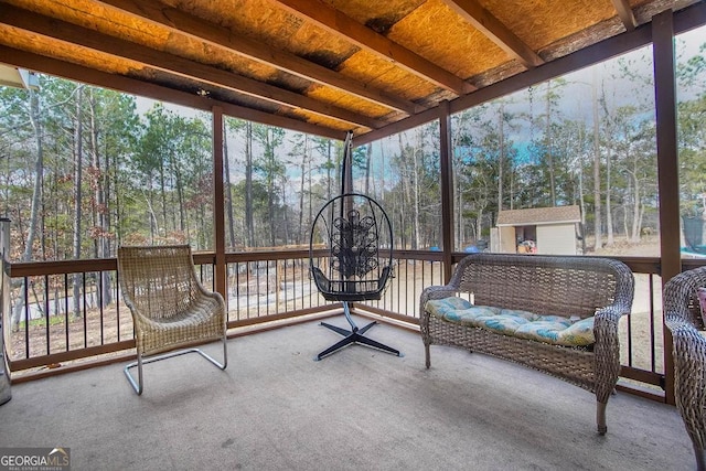 sunroom / solarium with plenty of natural light