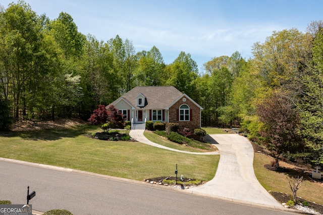 6935 Autumn Hills Dr, Cumming, GA 30028 - view of front facade with driveway and a front yard