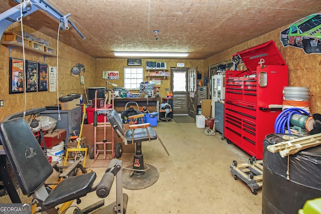 49 Thompson Rd, Lagrange, GA 30240 - garage with a workshop area