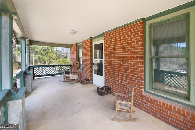 view of patio / terrace featuring a porch