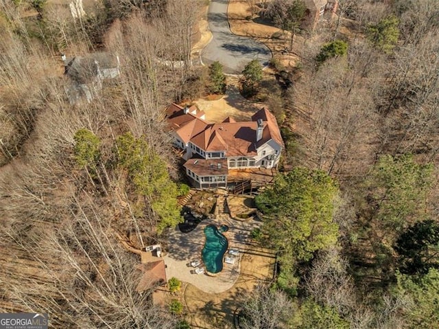 birds eye view of property