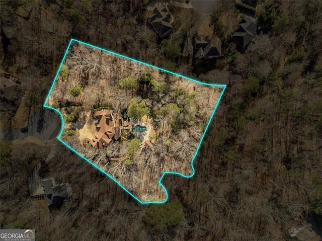 3460 Mansions Pkwy, Berkeley Lake, GA 30096 - map / location featuring property boundaries highlighted