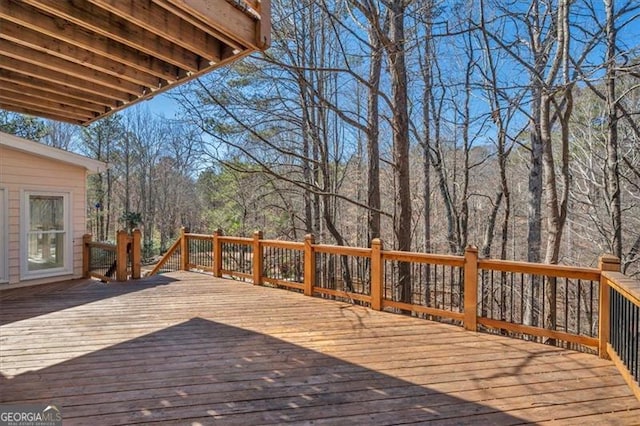 view of wooden terrace