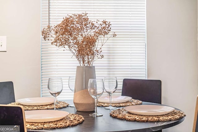 view of dining space