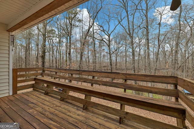 view of wooden terrace