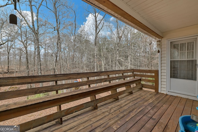 view of wooden terrace