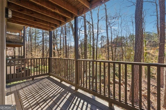 view of wooden terrace