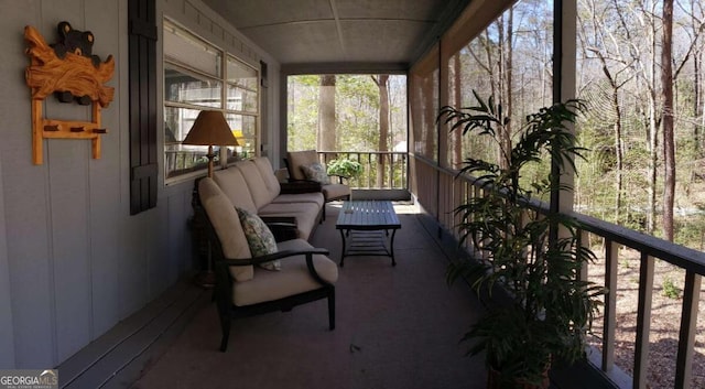 view of sunroom / solarium