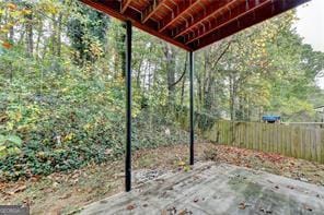 view of patio / terrace with fence