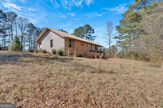 view of side of property